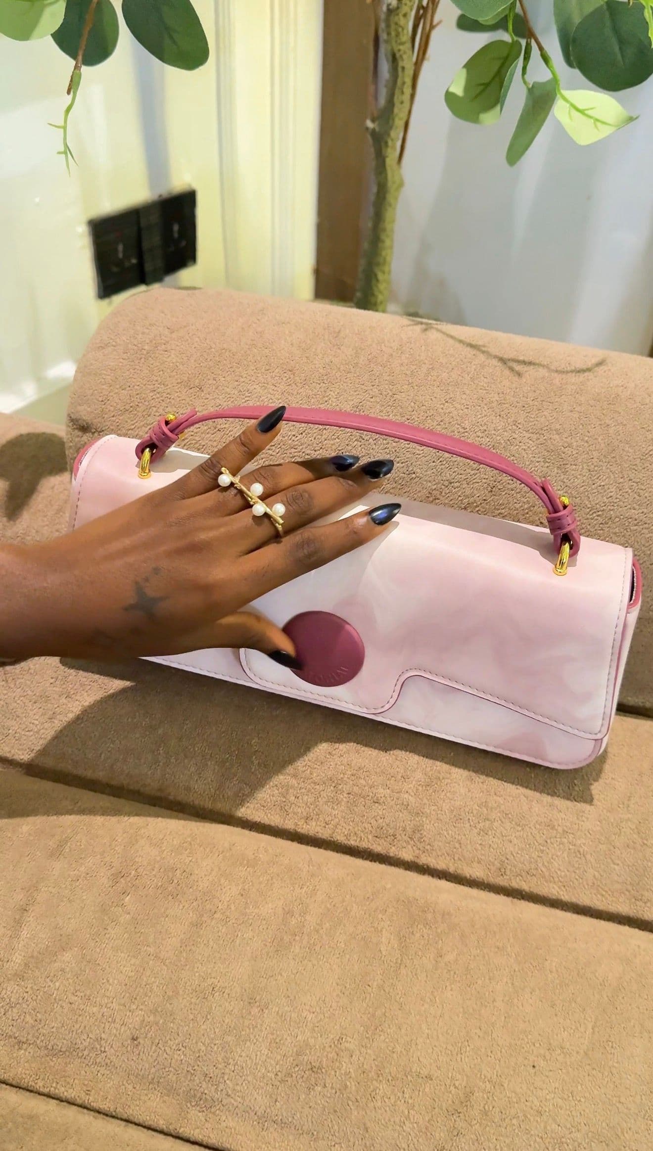 Bag on a couch